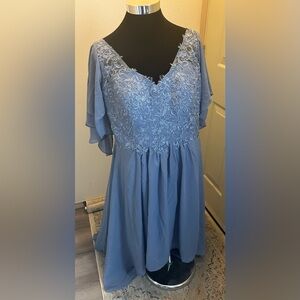 Blue bridesmaid/prom dress
